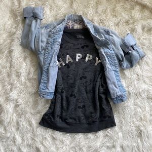 Disney Black Happy Sweater